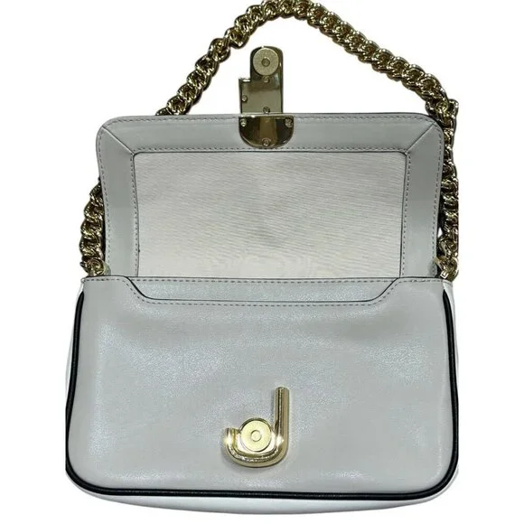 Marc Jacobs Purse The J Marc Shoulder Crossbody Bag Black Beige Cream Gold OS - Picture 8 of 16